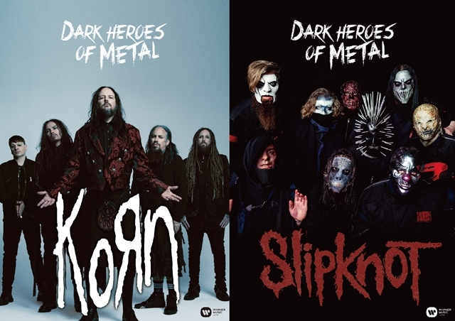 Slipknot、KOЯN W表紙！「DARK HEROES OF METAL」フライヤー配布決定