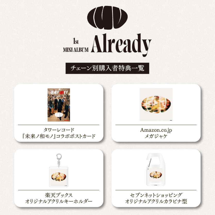 2月26日発売「Already」チェーン別購入者特典デザイン決定！ | luv