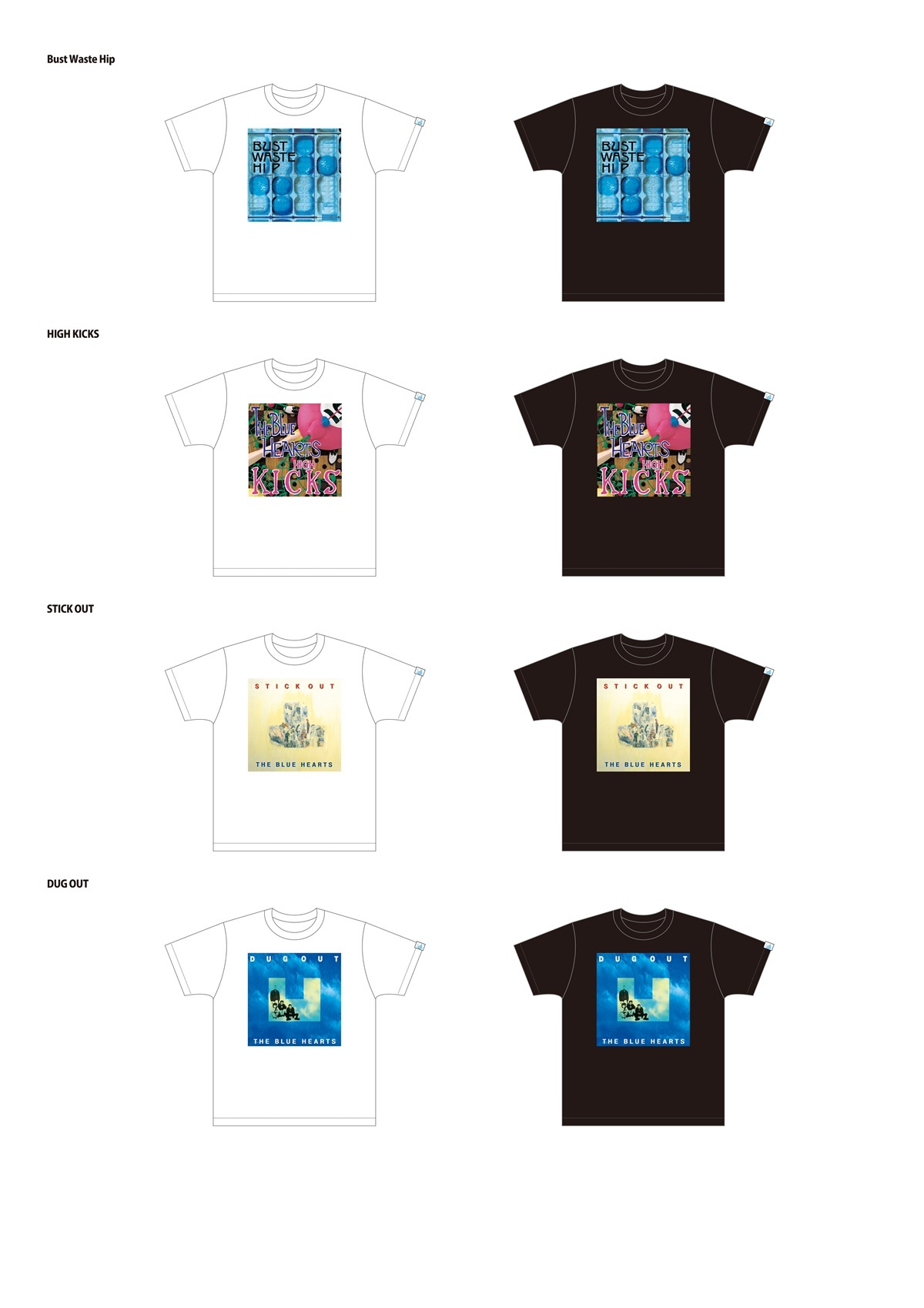 ２枚セット新品正規品THE BLUE HEARTS Tシャツブルーハーツ 公式ジャケットデザインTシャツ』&『アルバムカセットテープ』の5／20