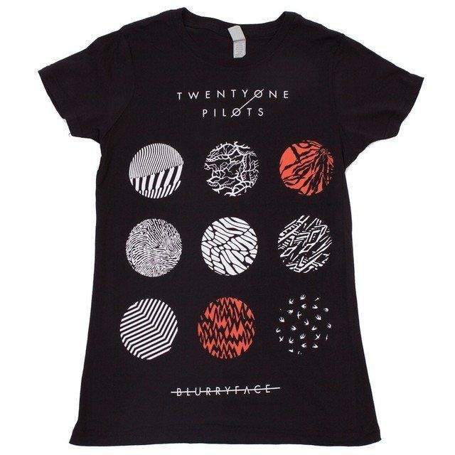 Pattern Circle Black T-shirts